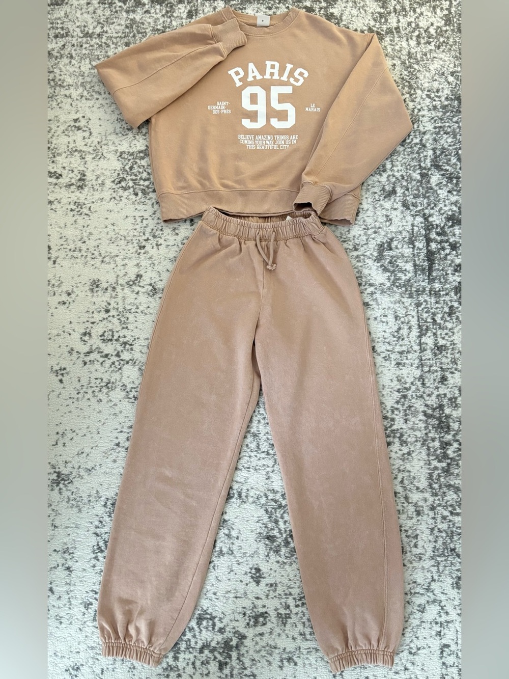 Zara girls sweatshirt and jogger set